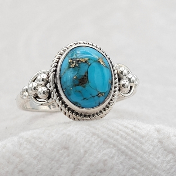 TURQUOISE in sterling silver 925 - Picture 8 of 10
